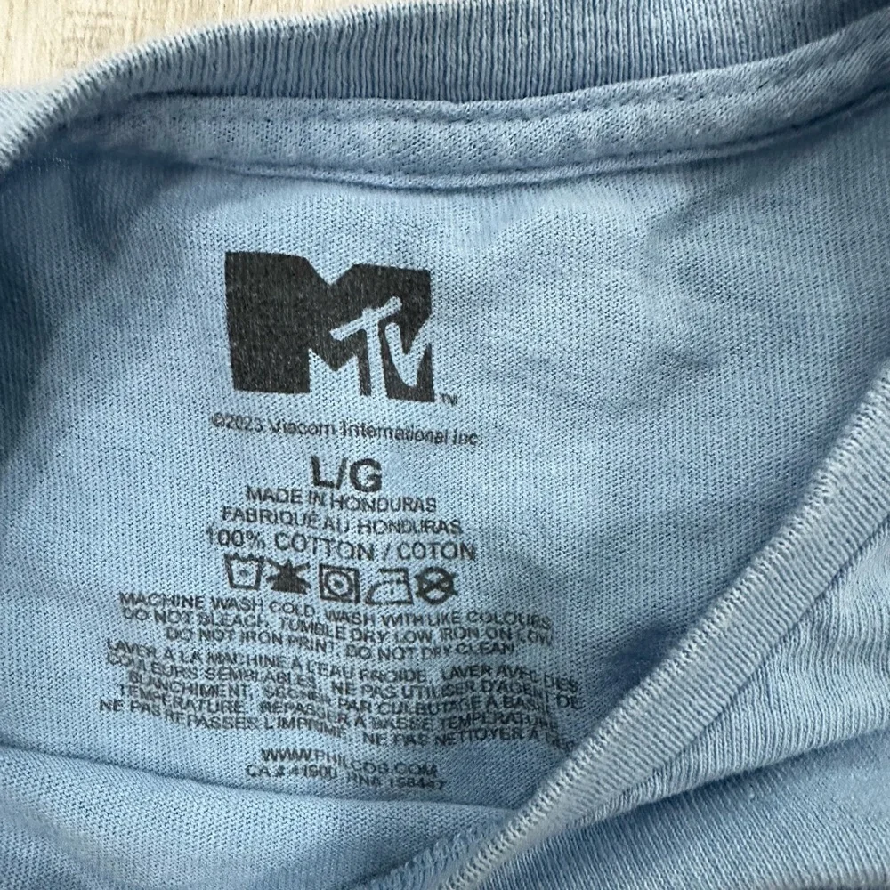 MTV Music Television Cats Graphic T-Shirt Blue Men’s Large 2023 Viacom